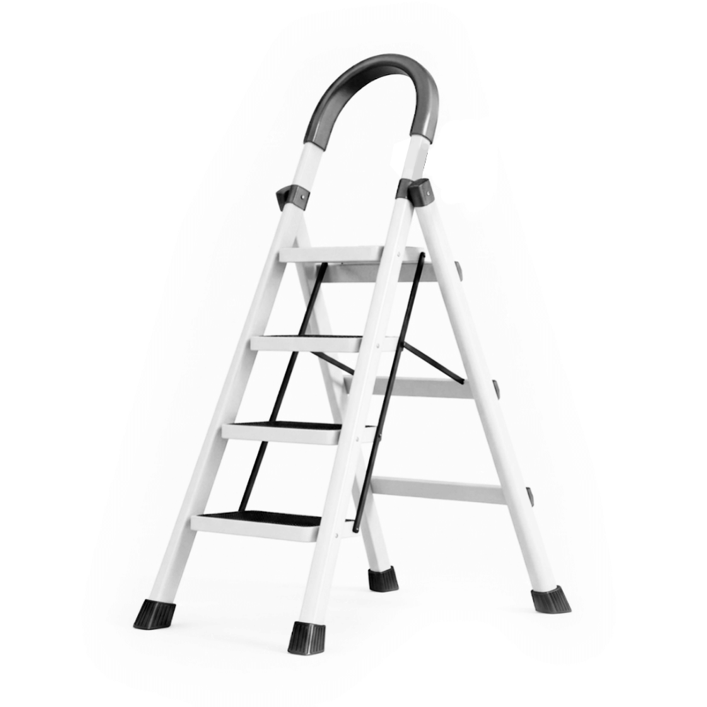 บันได STEP 4 ขั้น MEDILA รุ่น HMLV-00172-4-WH พับได้ สีขาว